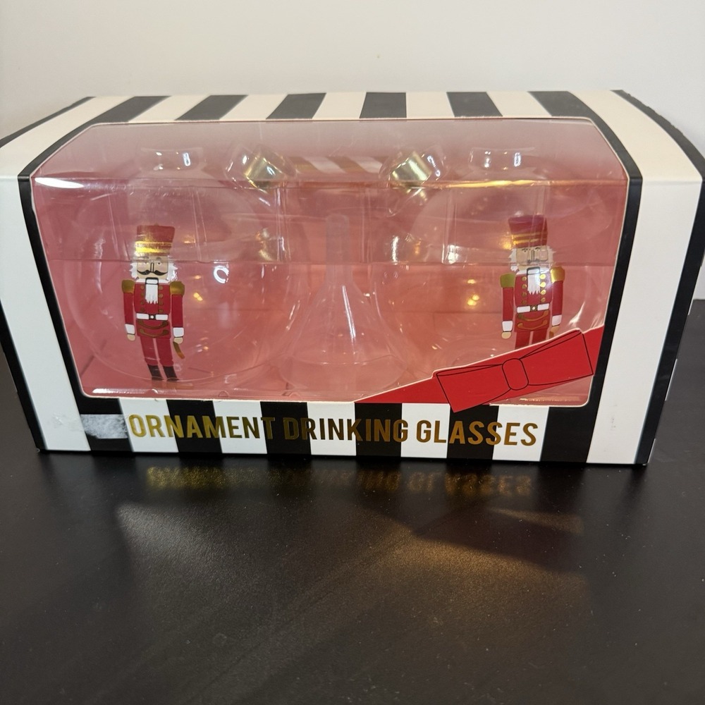 Nutcrackers‎  Ornament Drinking Glasses Set of 2 Sippers